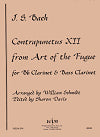 Contrapunctus XII (from Art of Fugue) Clarinet and Bass Clarinet Duet by Johann Sebastian Bach