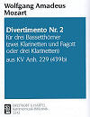 Divertimento No. 2 for three basset horns from KV Anh 229 (439b) by Wolfgang Amadeus Mozart